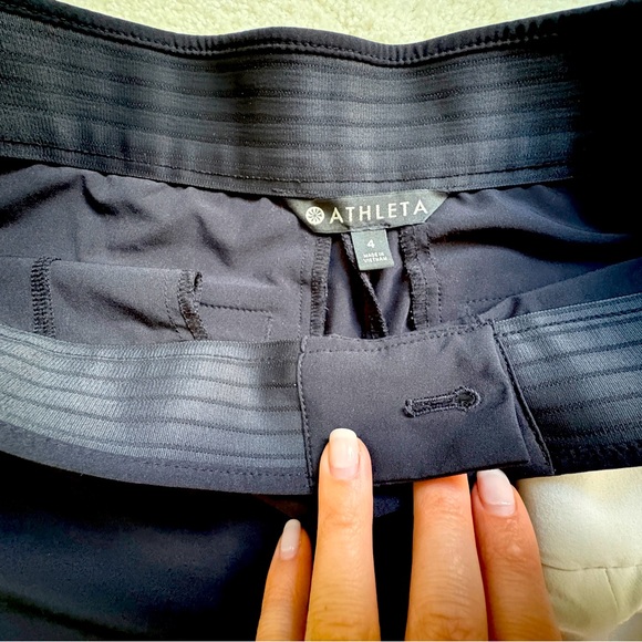 Athleta Bermuda shorts, 2 pairs. One black and one beige - Picture 6 of 9